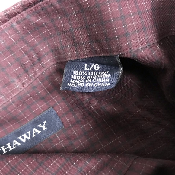 Vintage Hathaway Non-Iron Check Button Down Shirt - Picture 6 of 8